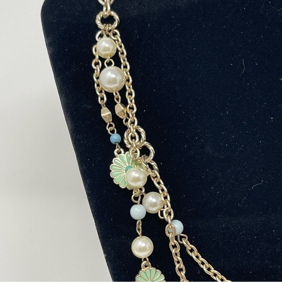 Charming Charlie Multilayer Faux Pearl Beaded Necklace - Picture 4 of 9